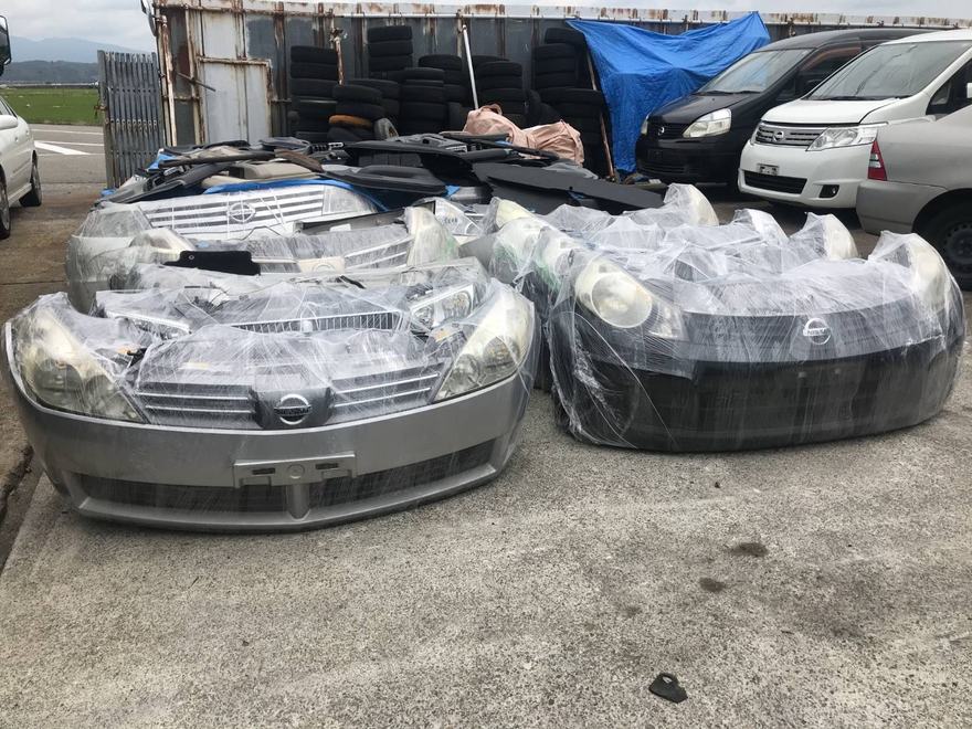 Nose cuts & front clips prepared for loading